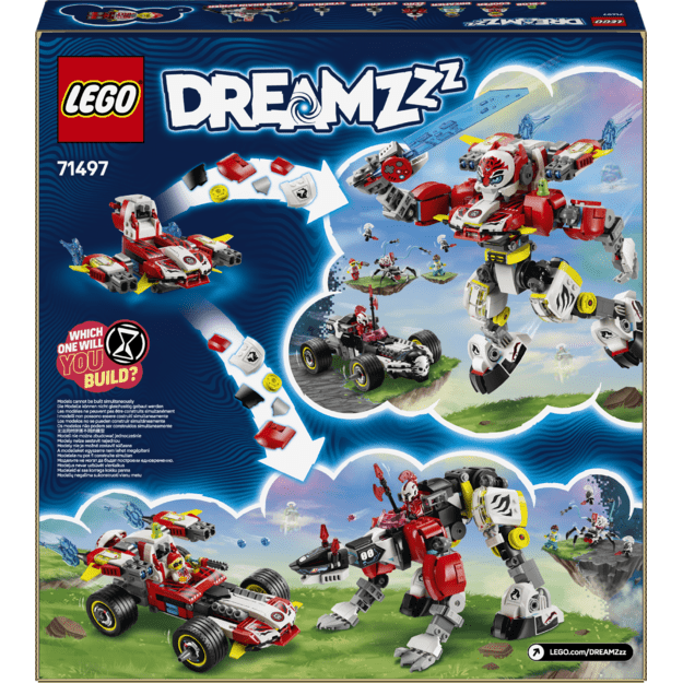 LEGO Dreamzzz Cooper s Tiger Mech & Zero s Hot Rod Car