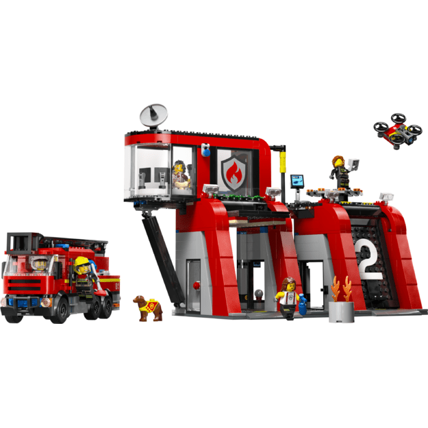 LEGO City Fire Station with Fire Engine