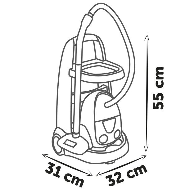 Smoby Cleaning Trolley + Vacuum Cleaner Rowenta