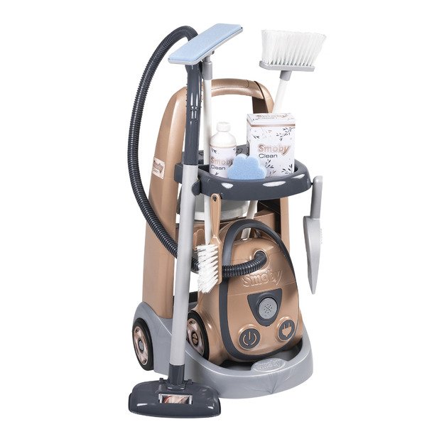 Smoby Cleaning Trolley + Vacuum Cleaner Rowenta