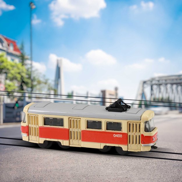 Retro metal mini tram 8,5 cm