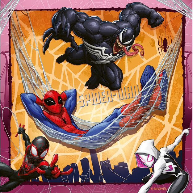 Ravensburger Puzzle 3x49 Pieces: Spider-Man