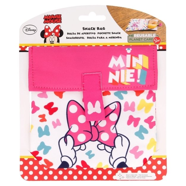 Minnie Mouse – daugkartinio naudojimo užkandžių maišelis 9