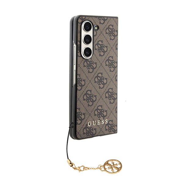Guess 4G Charms kolekcija – dėklas, skirtas Samsung Galaxy Z Fold 5 (rudas) 7