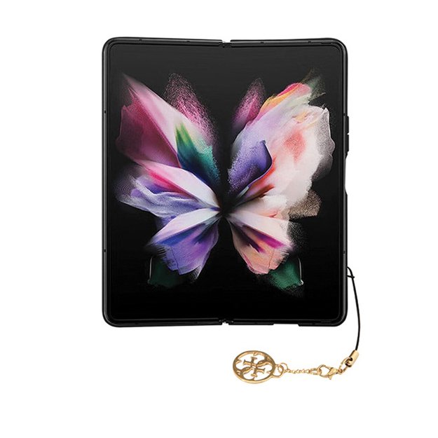 Guess 4G Charms kolekcija – dėklas, skirtas Samsung Galaxy Z Fold 5 (rudas) 8
