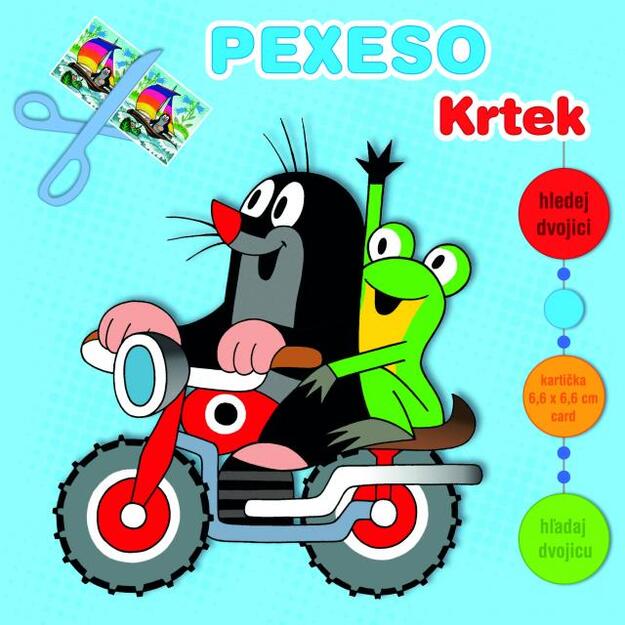Pexeso kurmis ir motociklas