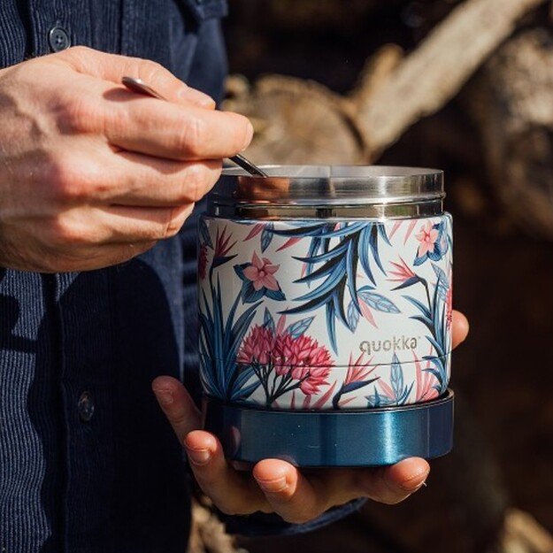 „Quokka Whim“ – nerūdijančio plieno maisto stiklainis 600 ml („Blue Garden“)