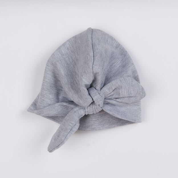 Suknelė kūdikiui su turbanu New Baby Little Princess pilka, 80 (9-12m), 80 (9-12m) dydis