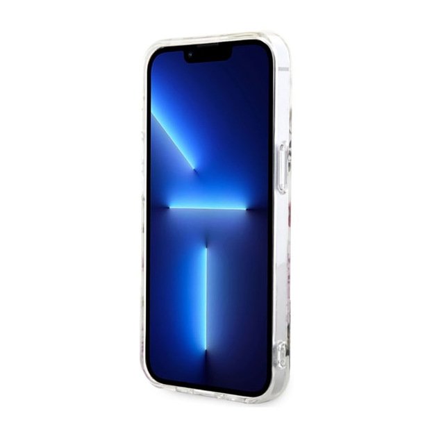 „Guess Flower MagSafe“ dėklas, skirtas „iPhone 14“ (skaidrus) 5