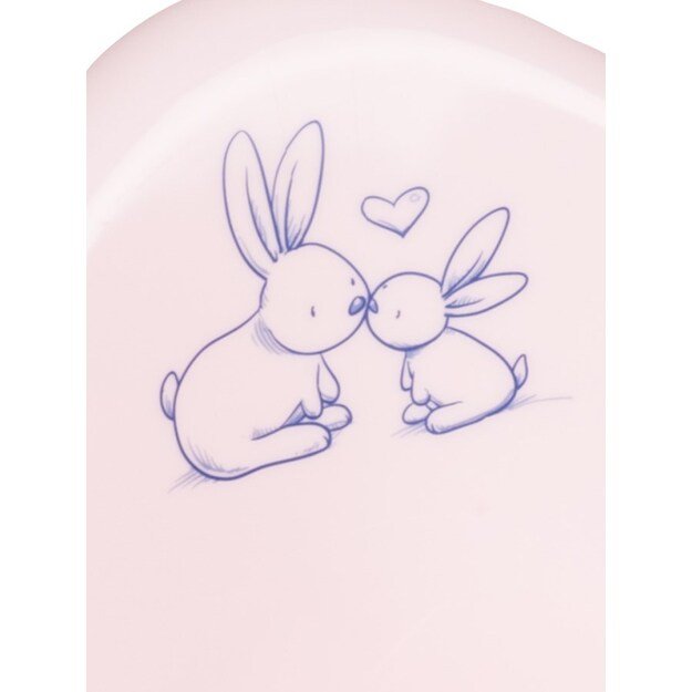 Žaidžia kūdikio puoduką Bunny pink