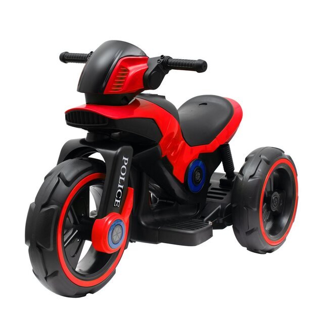 Baby Mix POLICE elektrinis motociklas raudonas