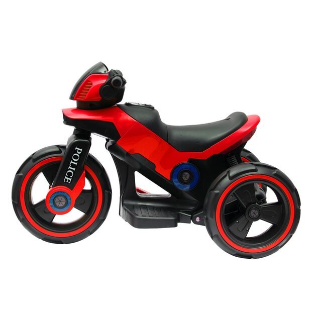 Baby Mix POLICE elektrinis motociklas raudonas