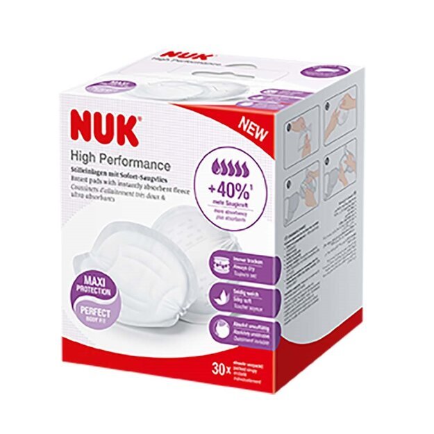 NUK High Performance Breast Pads 30 vnt