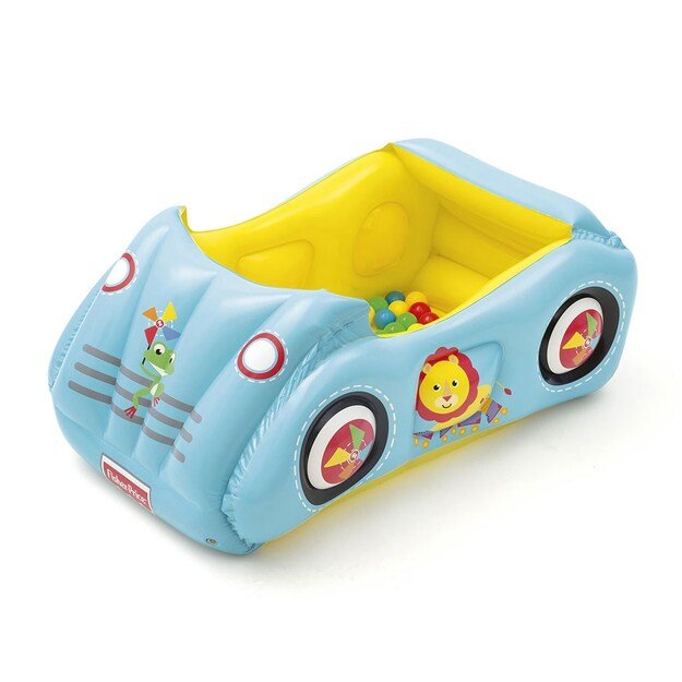 Fisher-Price pripučiamas automobilis su kamuoliukais 119x79x51 cm