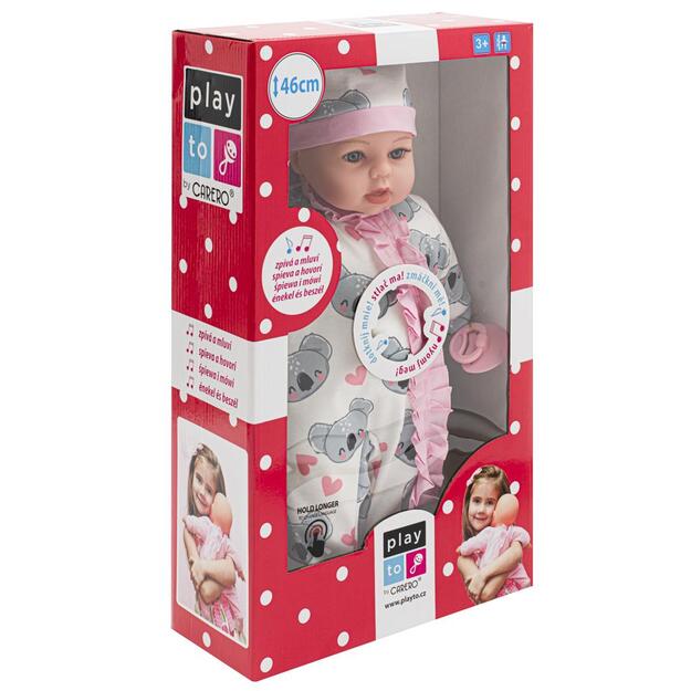 Čekiškai kalbanti ir dainuojanti lėlė kūdikis PlayTo Bibi 46 cm 2
