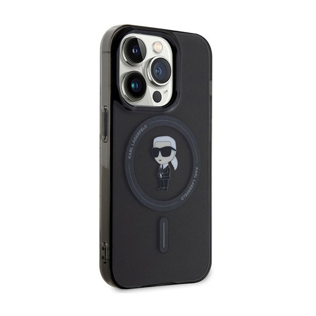 Karl Lagerfeld IML Ikonik MagSafe - iPhone 15 Pro Max dėklas (juodas) 4