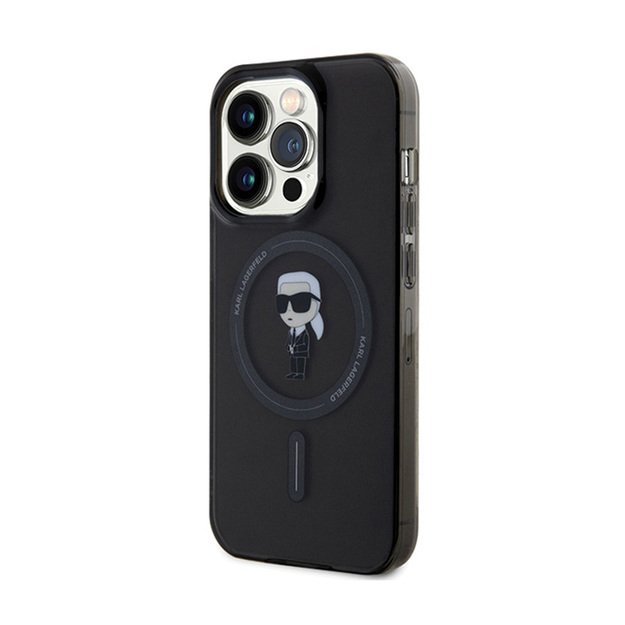 Karl Lagerfeld IML Ikonik MagSafe - iPhone 15 Pro Max dėklas (juodas) 2