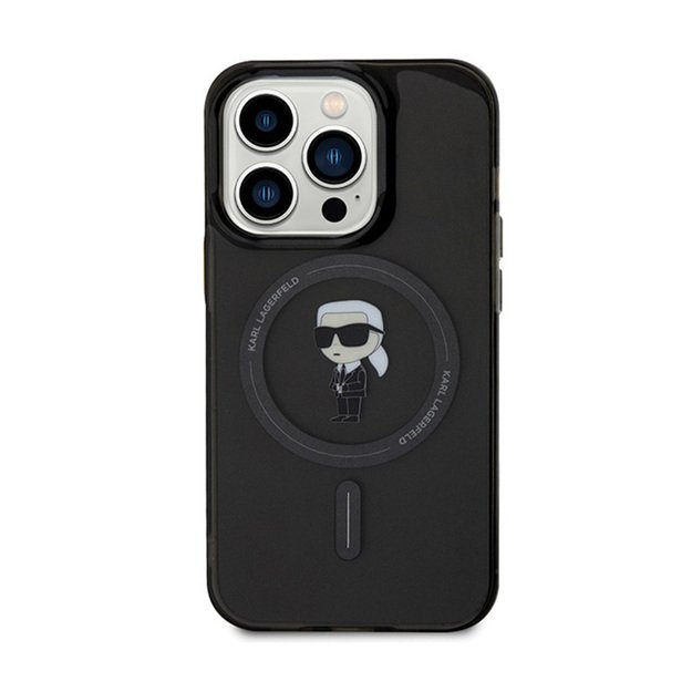 Karl Lagerfeld IML Ikonik MagSafe - iPhone 15 Pro Max dėklas (juodas) 3