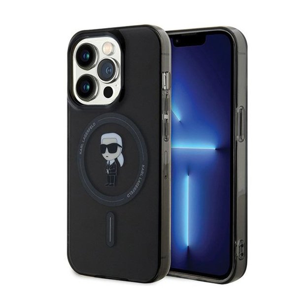Karl Lagerfeld IML Ikonik MagSafe - iPhone 15 Pro Max dėklas (juodas) 1