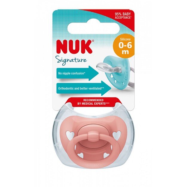 NUK Signature čiulptukas 0-6m žalias, dydis 0-6 m, 0-6 m