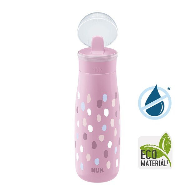 NUK Mini-Me Flip 2-in-1 Baby Bottle, 450 ml rožinė