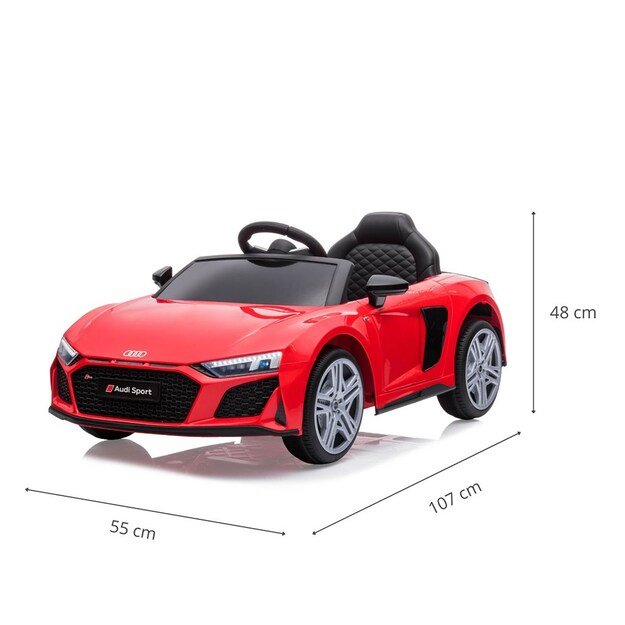 Elektrinis vaikiškas automobilis Milly Mally Audi R8 Spyder Red