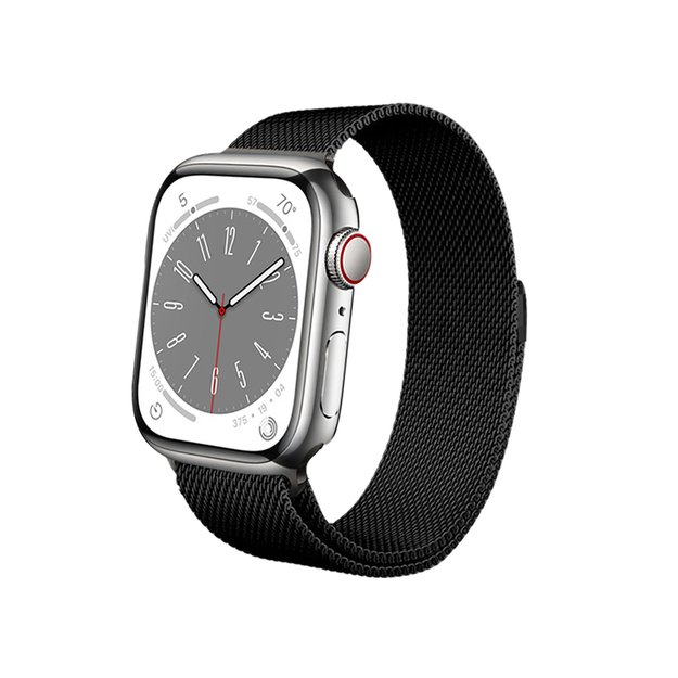 „Crong Milano Steel“, skirtas „Apple Watch“ 38/40/41 mm (juodas)