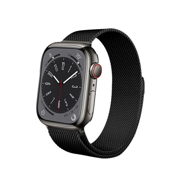 „Crong Milano Steel“, skirtas „Apple Watch“ 38/40/41 mm (juodas)