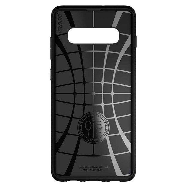 Spigen Rugged Armor – dėklas, skirtas Samsung Galaxy S10 (juodas)