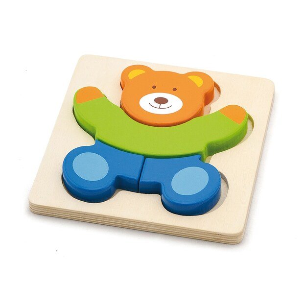 Medinė dėlionė mažiesiems Viga Bear
