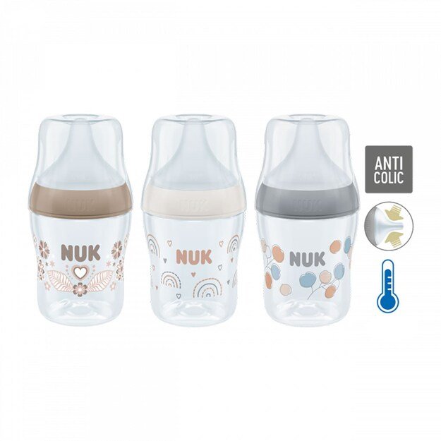 NUK Perfect Match Temperature Control Baby Bottle 150 ml rudas