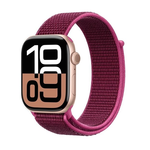 Crong Nylon – sportinė apyrankė, skirta Apple Watch 38/40/41/42 mm (Magenta Fusion) 15