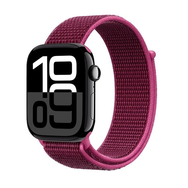 Crong Nylon – sportinė apyrankė, skirta Apple Watch 38/40/41/42 mm (Magenta Fusion) 1