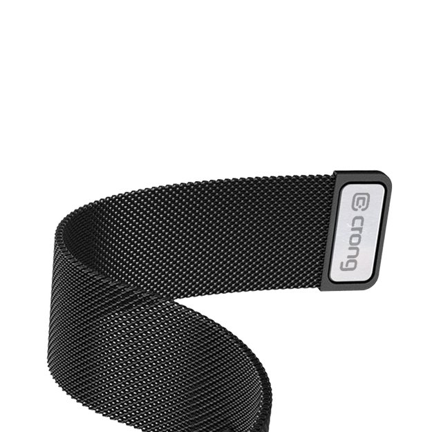 Crong Milano Steel – nerūdijančio plieno dirželis, skirtas Apple Watch 44/45/46/49 mm (juodas) 12