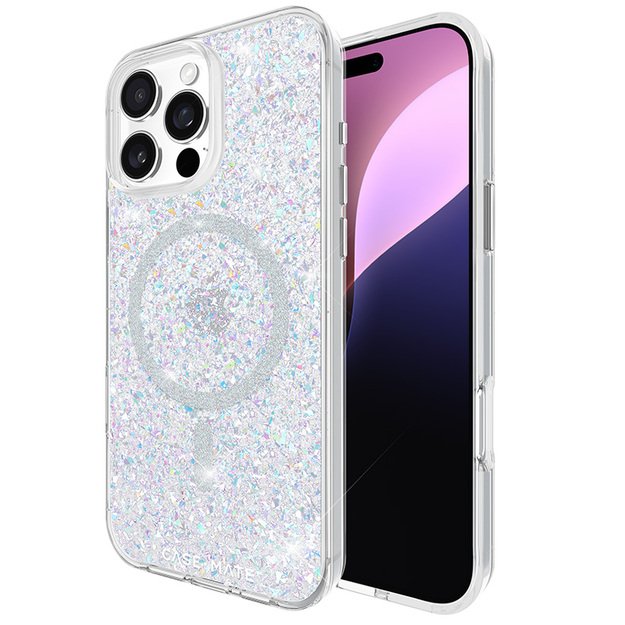 Case-Mate Twinkle MagSafe – dėklas, skirtas iPhone 16 Pro Max (diskoteka)