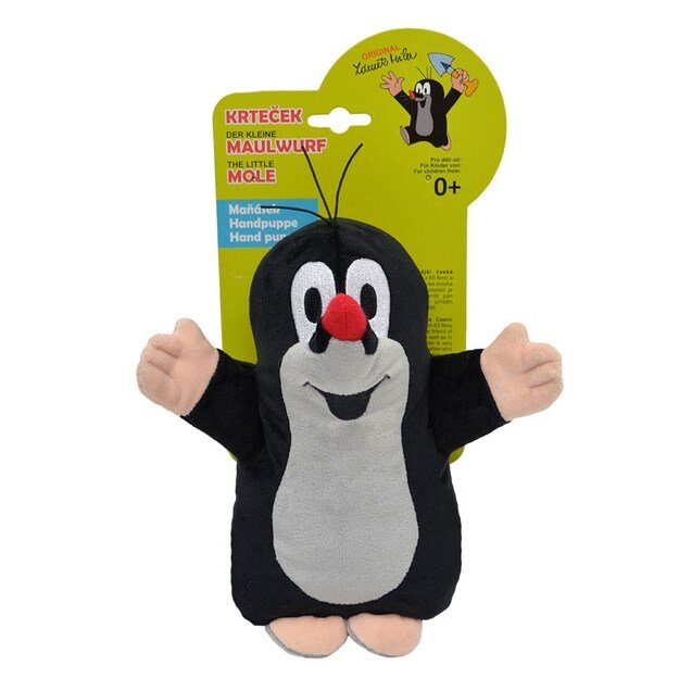 Pliušinis rankų lėlė Kurmis 20 cm