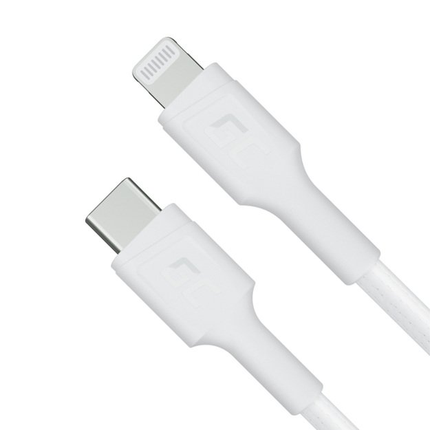 Green Cell PowerStream – USB-C – Lightning laidas 100 cm Maitinimo laidas Apple MFi sertifikuotas (baltas)