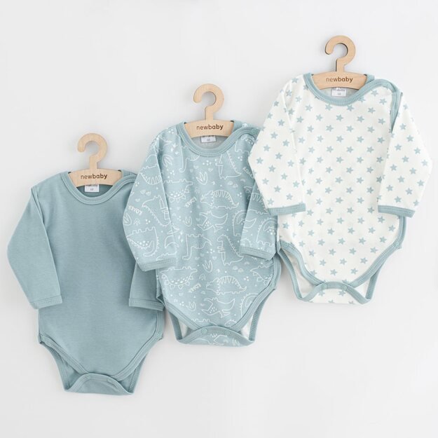 Naujas Baby Classic II Uni 3vnt pilnas užtrauktukas body mėtų, dydis 68 (4-6m), 68 (4-6m)