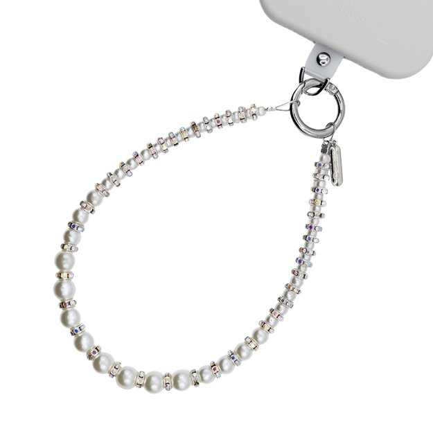 Crong Phone Charm – telefono dirželis (sidabro karoliukai) 5