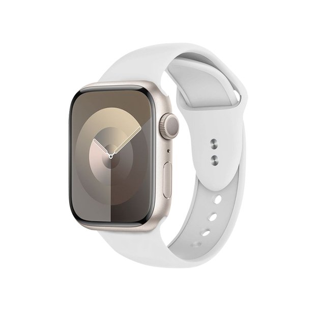 Crong Liquid – dirželis Apple Watch 38/40/41/42 mm (baltas)