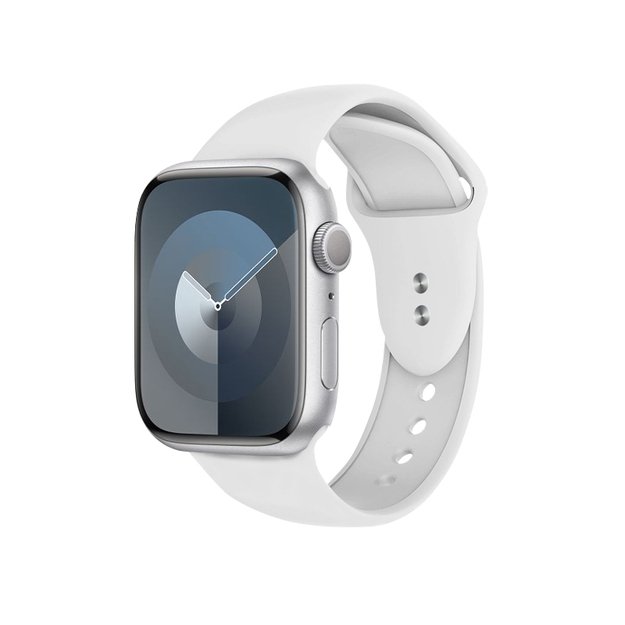 Crong Liquid – dirželis Apple Watch 38/40/41/42 mm (baltas)