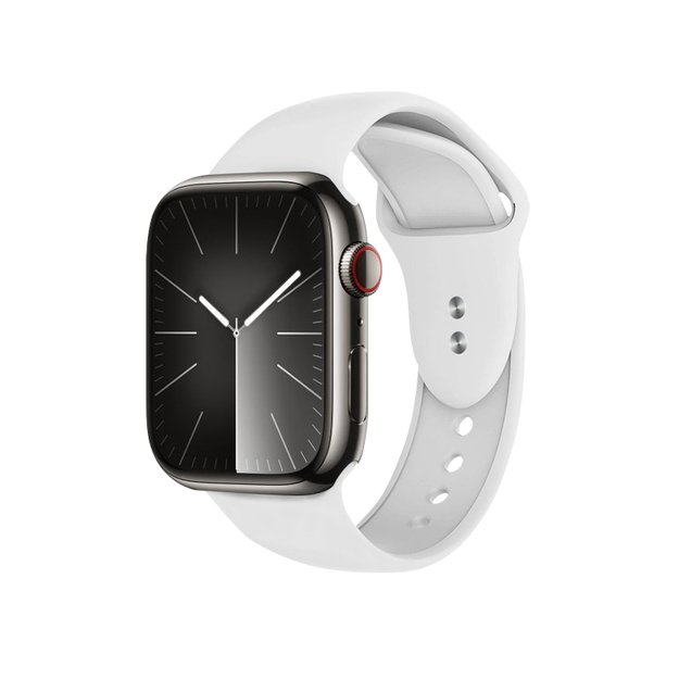 Crong Liquid – dirželis Apple Watch 38/40/41/42 mm (baltas)