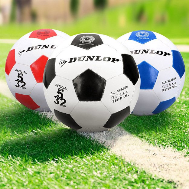 Dunlop – futbolo kamuolys s.5 (raudonas)