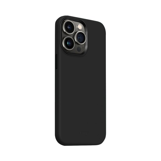 Crong Color Cover LUX Magnetic – dėklas, skirtas iPhone 15 Pro MagSafe (juodas)