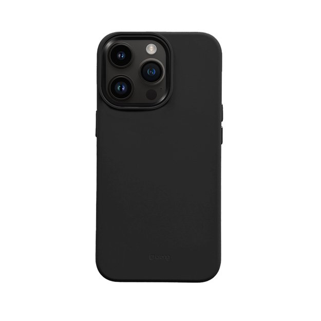 Crong Color Cover LUX Magnetic – dėklas, skirtas iPhone 15 Pro MagSafe (juodas)