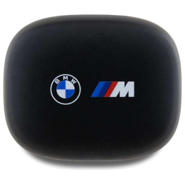 BMW spausdinti logotipai – Bluetooth TWS ausinės ENC + įkrovimo dėklas (juodas)
