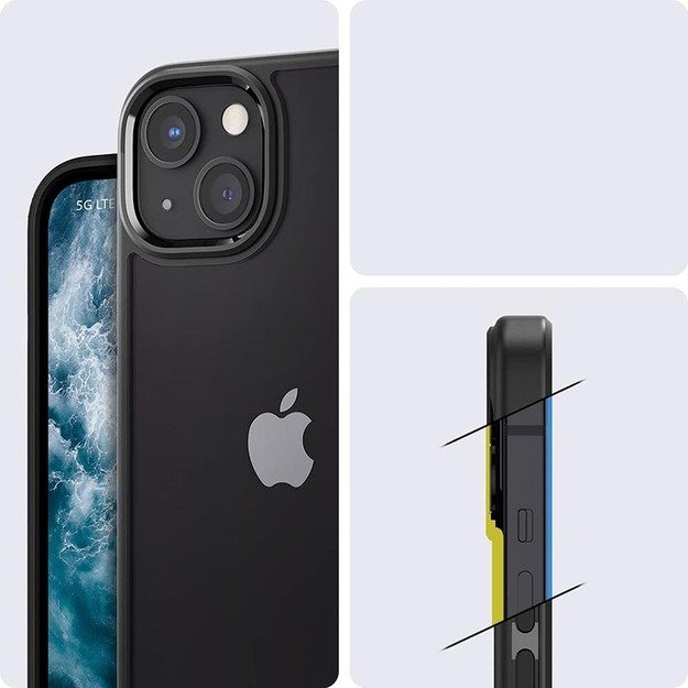 „Spigen Ultra Hybrid“ – dėklas, skirtas „iPhone 13 Mini“ (juodas) 4