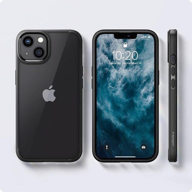 „Spigen Ultra Hybrid“ – dėklas, skirtas „iPhone 13 Mini“ (juodas) 5