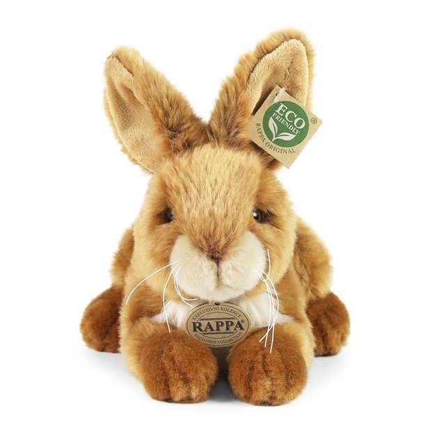 Pliušinis žaislas „Rappa“ – triušis, 23 cm, ekologiškas