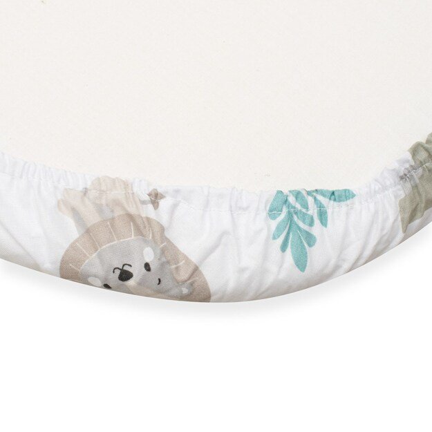Medvilninė paklodė vežimėliui New Baby Safari II 35x75 cm